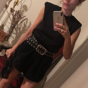 Dries Van Noten shoulder pad tank